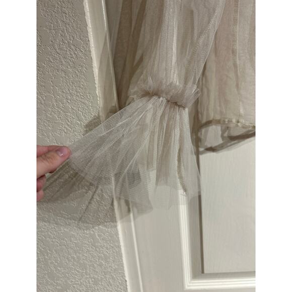 Sheer Boho Ruffled Blouse - Picture 4 of 6